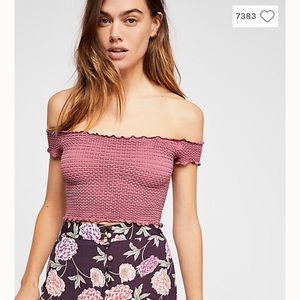 Smocked crop top